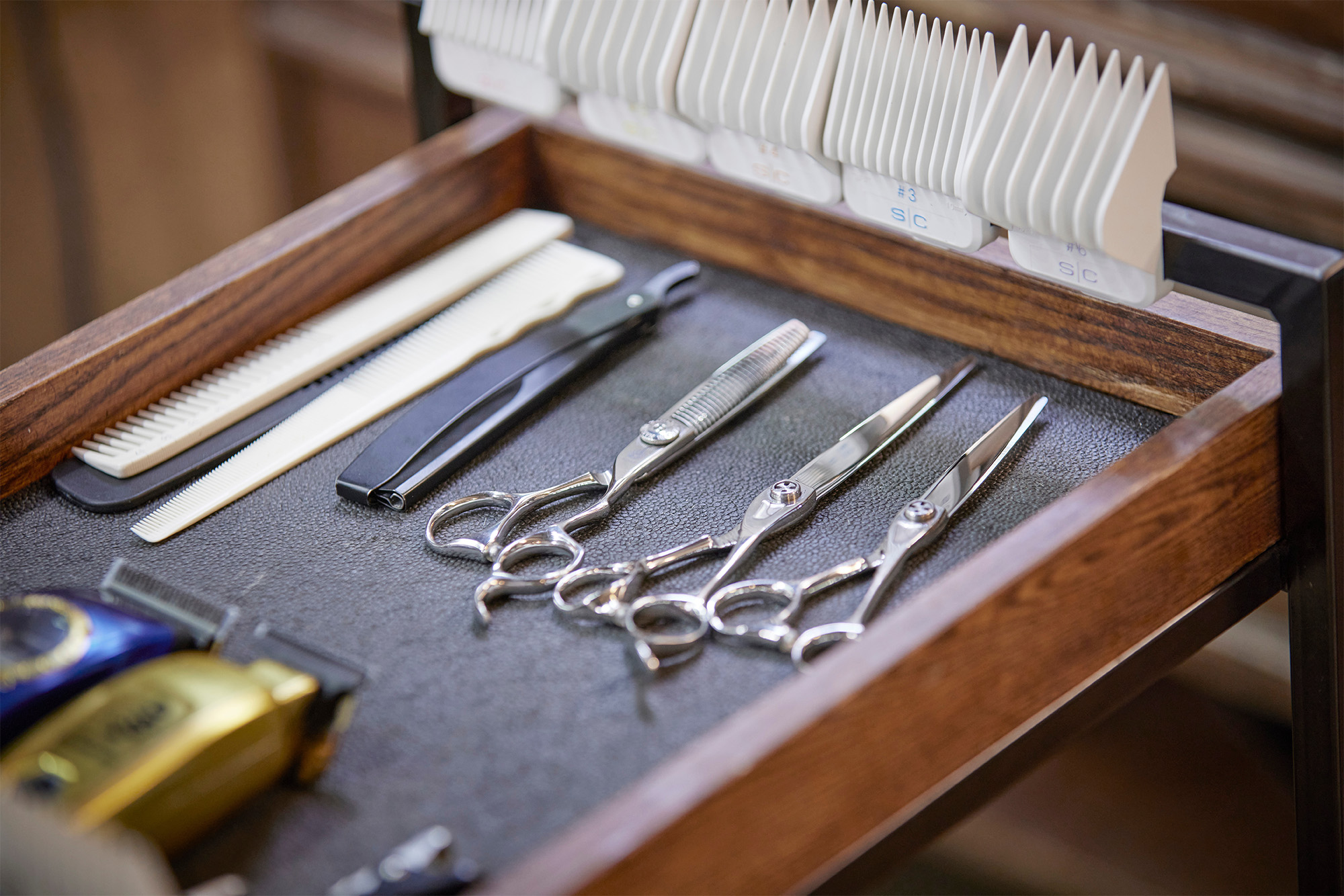理容室の道具